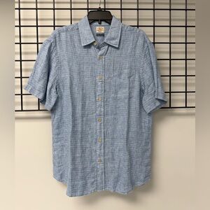 Faherty Light Blue Casual Button Down Shirt